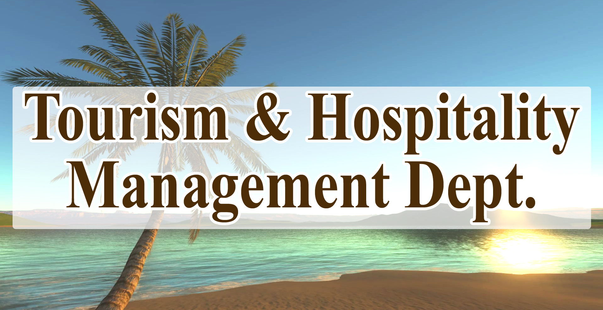 Tourism and Hospitality Management